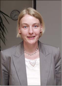 Berichtete �ber ihren Entwicklungshilfeeinsatz in Benin: Andrea H�ltervenhoff. &copy; KJF/Riske